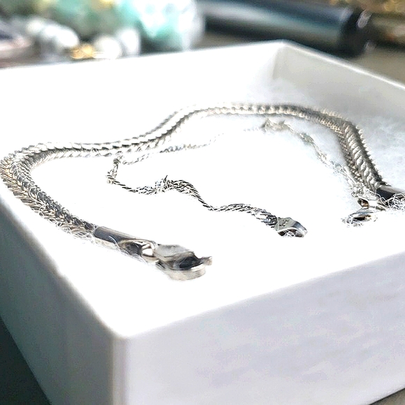 2 OLD STERLING SILVER SNAKE STYLE Unisex Bracelet Unique Vintage MAN - Picture 3 of 4